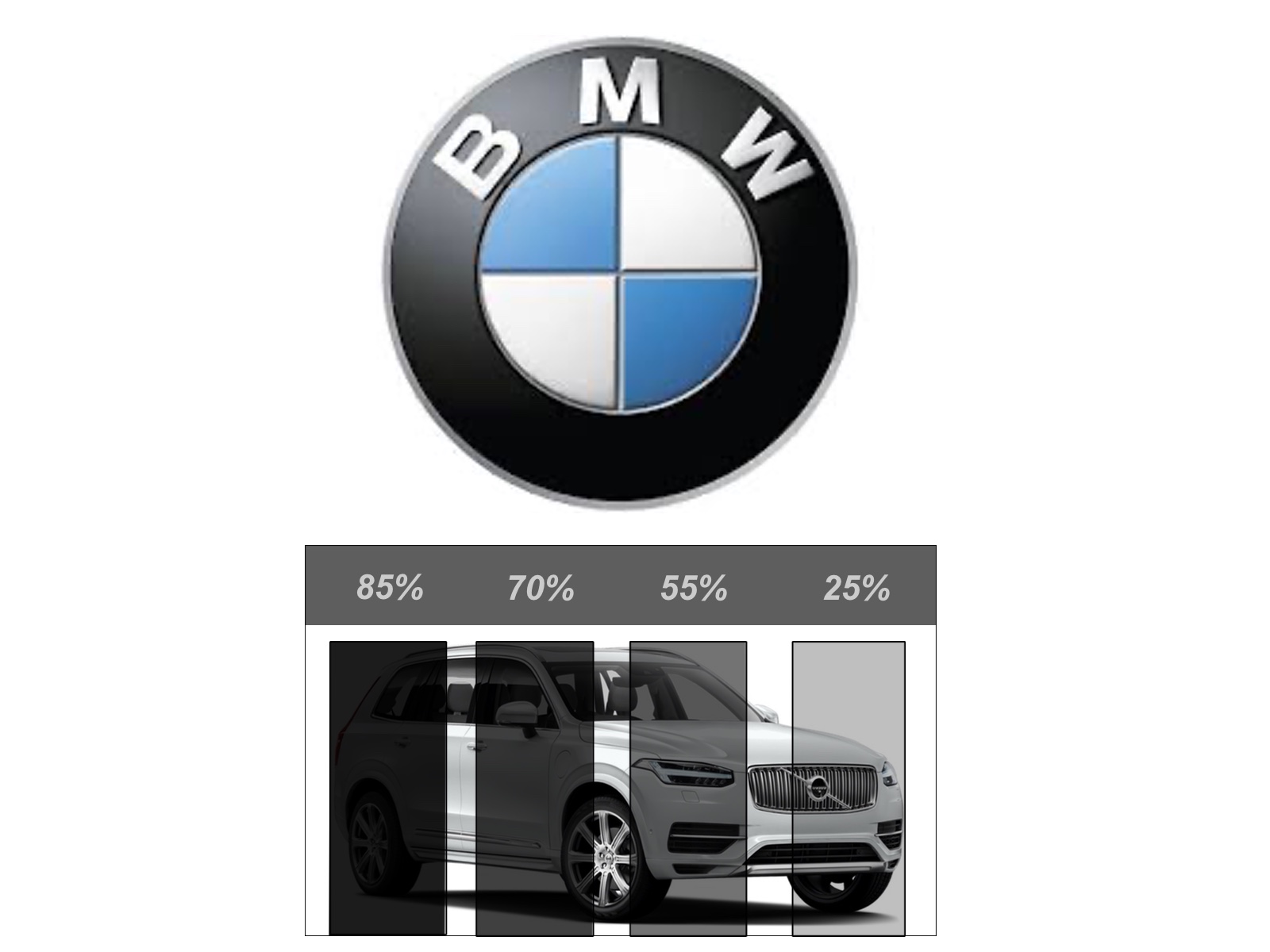 thumbnail image 2 of Pre-Cut Light Smoke Window Tint Film For BMW 3 Series F30 (2012-2018) Front Windows - 70% VLT, Dyed PET 2 of 12